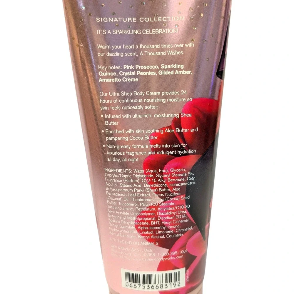 Bath & Body Works A Thousand Wishes Ultra Shea‎ Body Cream 8 Oz